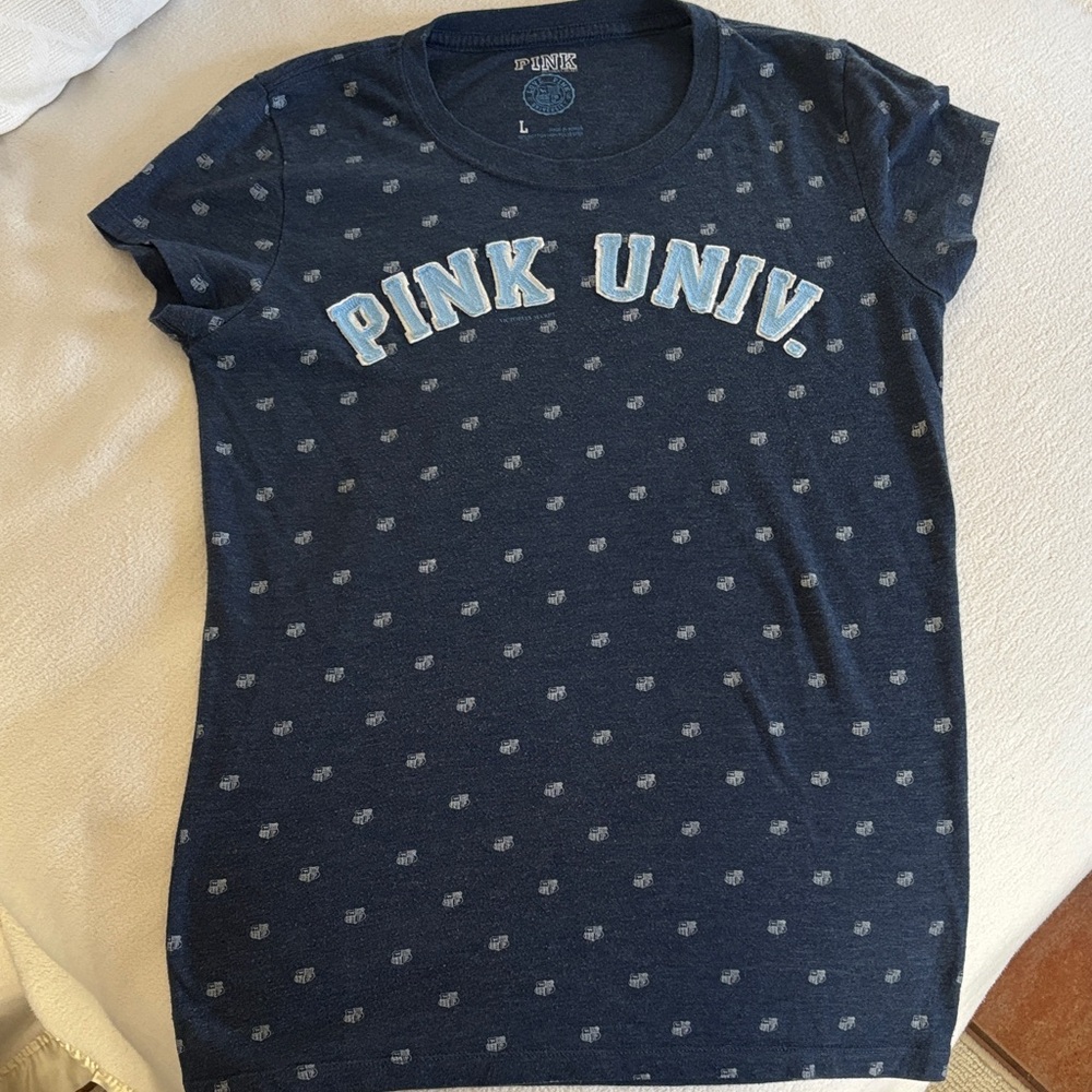 Victoria's Secret Navy Blue Graphic Tee